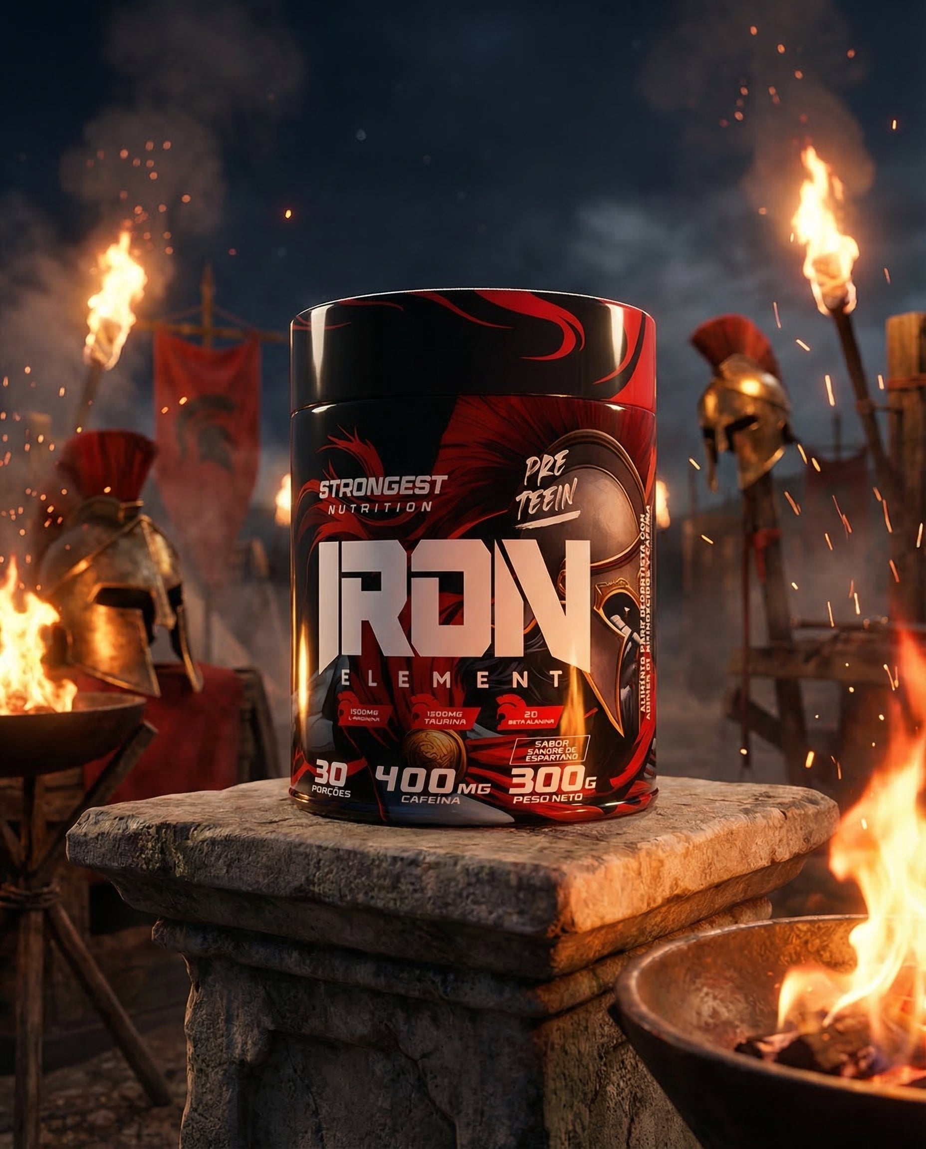 PRE ENTRENO SANGRE ESPARTANA – IRON ELEMENT